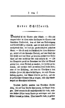 Über Schiffarth