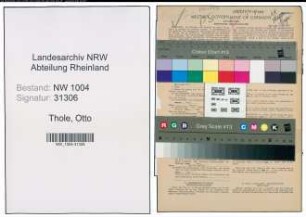 Entnazifizierung Otto Thole , geb. 14.04.1894 (Arbeiter)