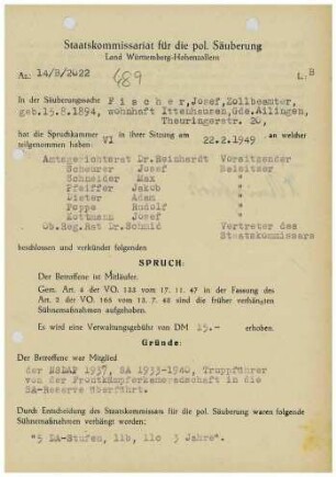 Fischer, Josef