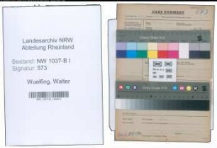 Entnazifizierung Walter Wuelfing , geb. 15.04.1908 (Landgerichtsrat)