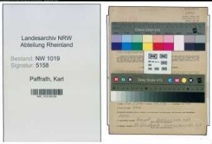 Entnazifizierung Karl Paffrath , geb. 10.07.1897 (Masseur)