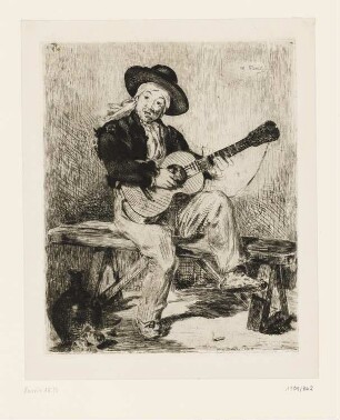 Spanischer Gitarrist, aus: "Edouard Manet: eaux-fortes"
