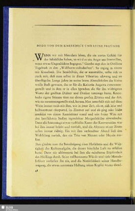 Bodo Von Dem Knesebeck Und Seine Freunde