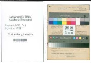 Entnazifizierung Heinrich Moddenborg , geb. 16.02.1897 (Postarbeiter)