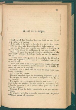 El olor de la sangre.