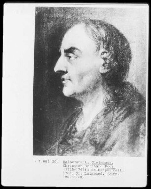 Christian Bernhard Rode, Selbstbildnis
