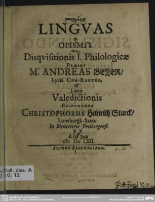 Linguas en horism