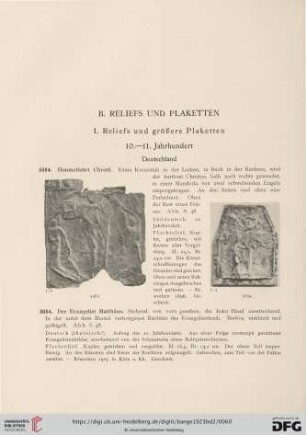 B. Reliefs und Plaketten