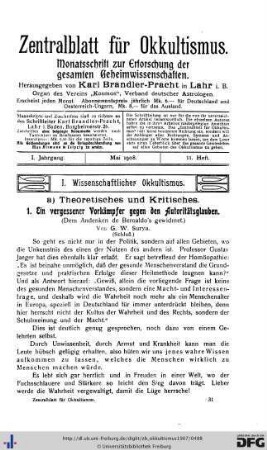 11. Heft (Mai 1908)