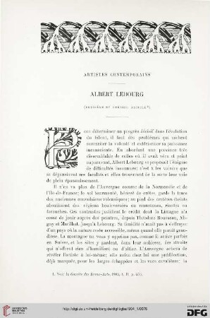 3. Pér. 31.1904: Albert Lebourg, [2] : artistes contemporains