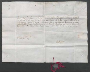 Francesco Lauredano, Doge zu Venedig, beglückwünscht den Kardinal Franz Christoph von Hutten zu seinem Kardinalat.
