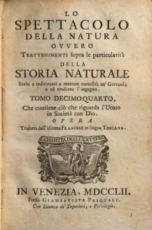 Lo spettacolo della natura, 14