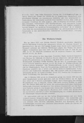 Die Wichern-Schule
