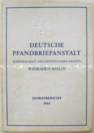 Broschüre mit dem Jahresbericht der Deutschen Pfandbriefanstalt