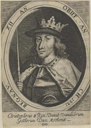 Bildnis des Christophorus II., König von Daenemark