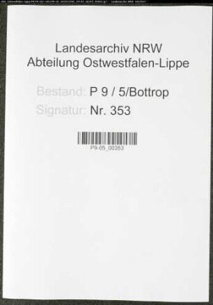 Sterberegister Standesamt Bottrop