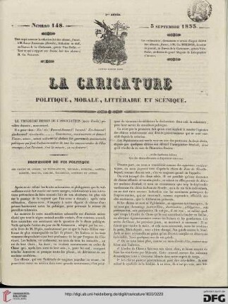 Numéro 148 (5 Septembre 1833)