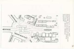 Bebauung Kaiserdamm und Theodor-Heuss-Platz, Berlin-Charlottenburg (Diplomarbeit bei Kurt Dübbers): Lageplan