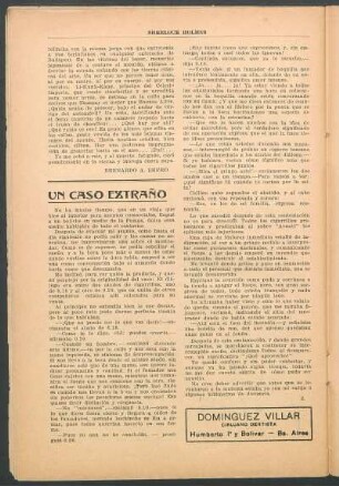 Un caso extraño