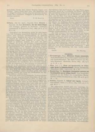 314-316 [Rezension] Koehler, P., Entwurf einer Agende
