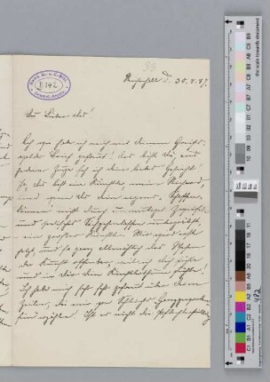 Brief an Richard Dehmel