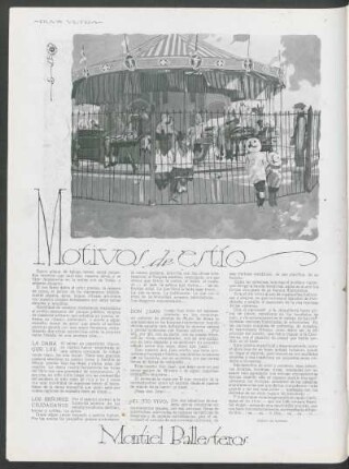 Motivos de estío : Dibujo de Álvarez