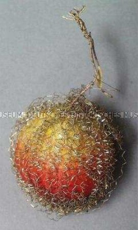Apfel mit leonischem Draht