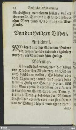 Von den Heiligen Bildern