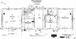 Unterkochen: Empfangsgebäude Verwaltungsgebäude Grundriß Erdgeschoß