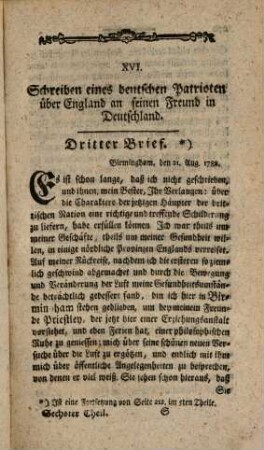 Auswahl kleiner Reisebeschreibungen und anderer statistischen und geographischen Nachrichten. 6. 1787