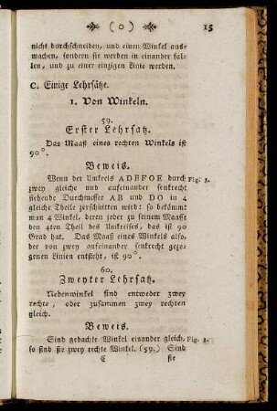 C. Einige Lehrsätze.