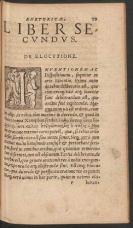 Liber Secundus. De Elocutione.