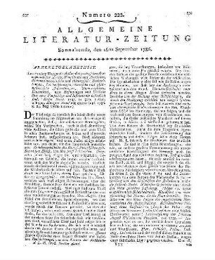 Archiv der praktischen Arzneykunst für Ärzte, Wundärzte und Apotheker. Bd. 1-2. Leipzig: Weygand 1785-86