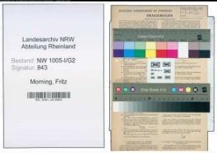 Entnazifizierung Fritz Morning , geb. 20.02.1901 (Bergmann)