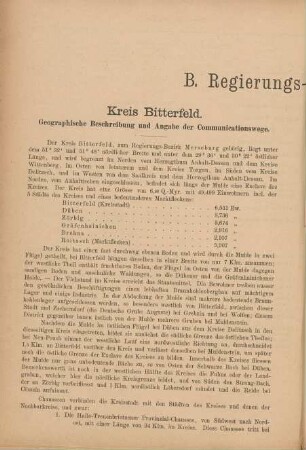 B. Regierungs-Bezirk Merseburg