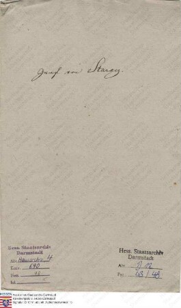 Sztaray [v. Nagy-Mihaly], [Anton] Graf v., Feldmarschall-Leutnant in Offenburg