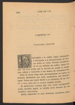 Capítulo LV - Transacción comercial