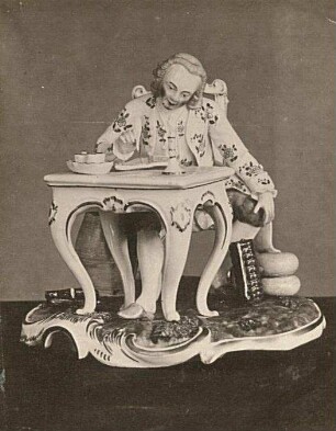 Porzellanfigur : Kaufmann als Porzellanfigur (Frankenthal)