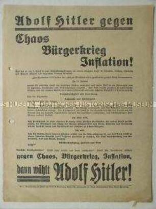 Wahlaufruf der NSDAP zur Reichspräsidentenwahl 1932