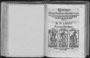 Practica: Durch Nicolaum Winckler Forchemium, Doctorem Medicum, vnnd verordneten Physicum, der Statt Schwebischen Hall, Auff das Jar nach Christi Jhesu Geburt M.D.LXXVI.