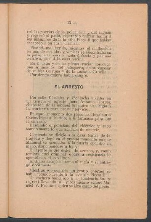 El arresto