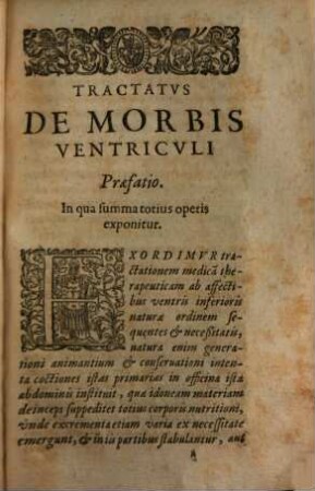 Tractatus therapeuticus de morbis ventriculi