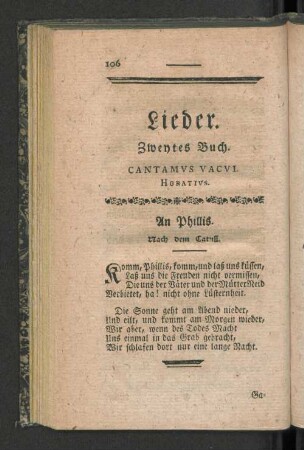 Lieder. Zweytes Buch.