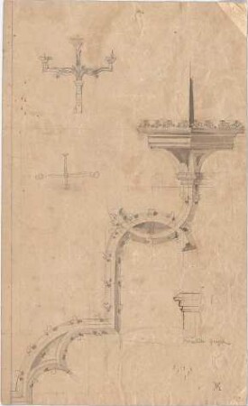 Voit, August von; Kirche - Wandleuchter (Details)