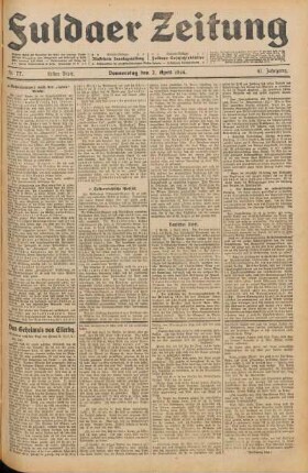 Ausgabe vom Donnerstag, den 02. April 1914.