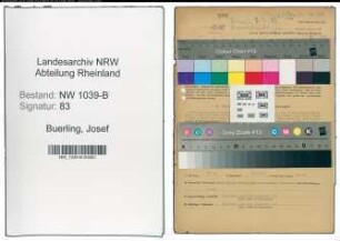 Entnazifizierung Josef Buerling , geb. 01.01.1891 (Bauunternehmer)