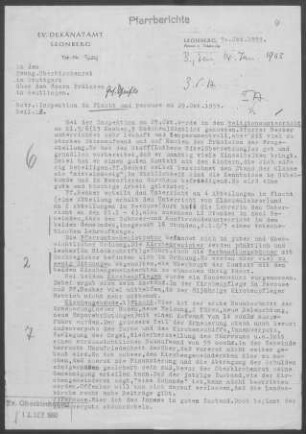Flacht-Perouse: Inspektionsbericht 1959