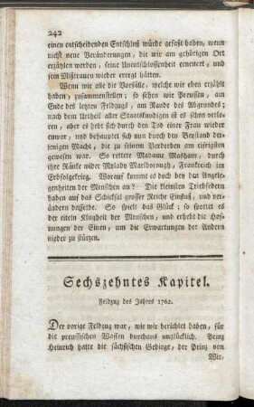 Sechszehntes Kapitel. Feldzug des Jahres 1762