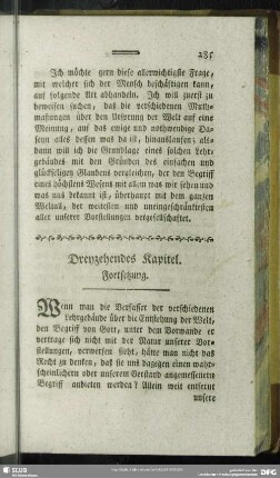 Dreyzehendes Kapitel. Fortsetzung