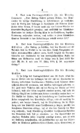 Aus dem Landtagsabschiede für die Provinz Pommern
